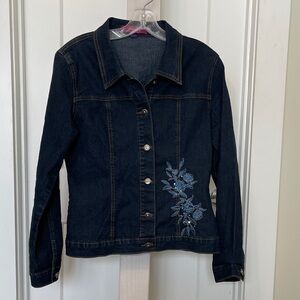 Jeanbay Embroidered Denim Jacket